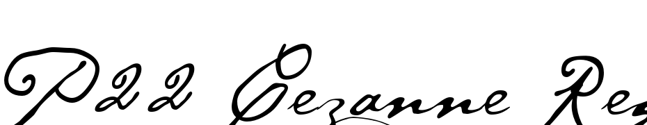 P22 Cezanne Regular cкачати шрифт безкоштовно